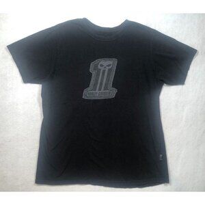 Harley-Davidson Skull T-Shirt Black Graphic Short Sleeved Motorcycle Men's XL